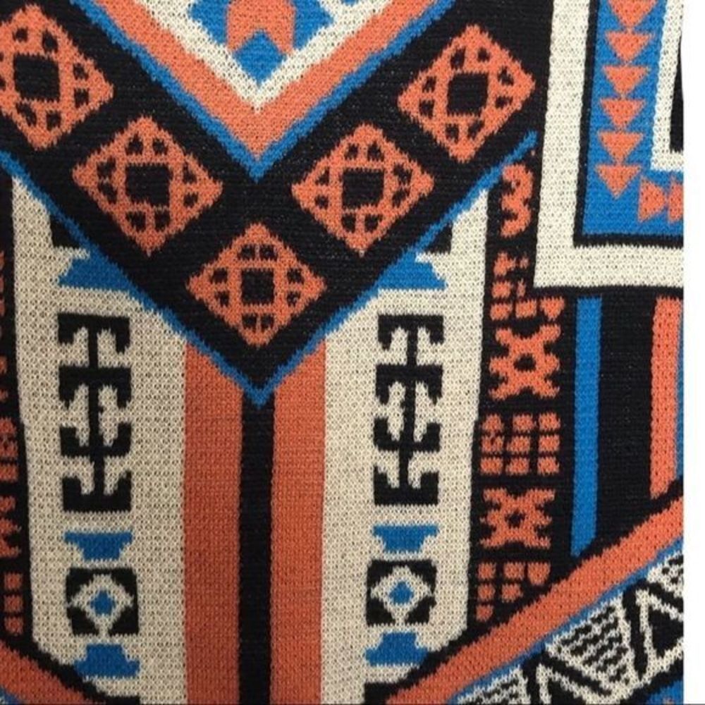 FLYING TOMATO Boho Tribal Aztec Scoop‎ Sweater Dress Size Medium - Picture 8 of 8